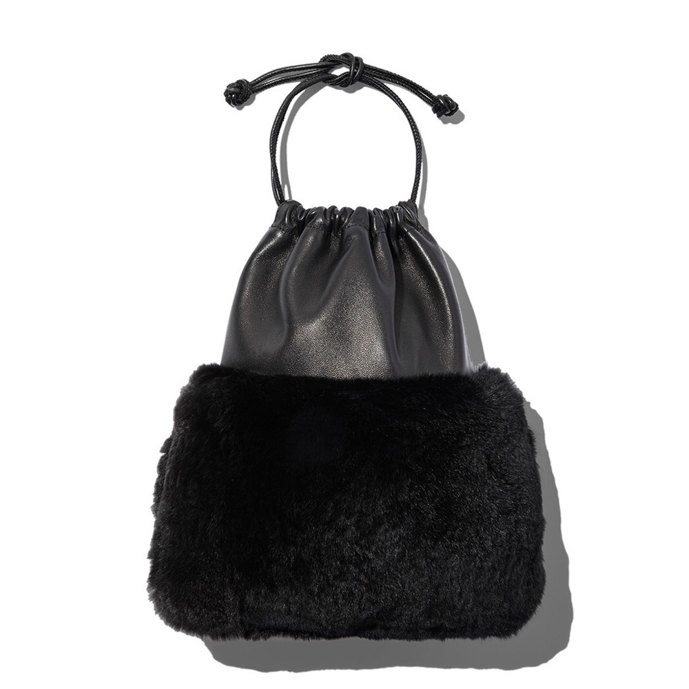 ALEXANDER WANG FUR TRIMMED DUST BAG